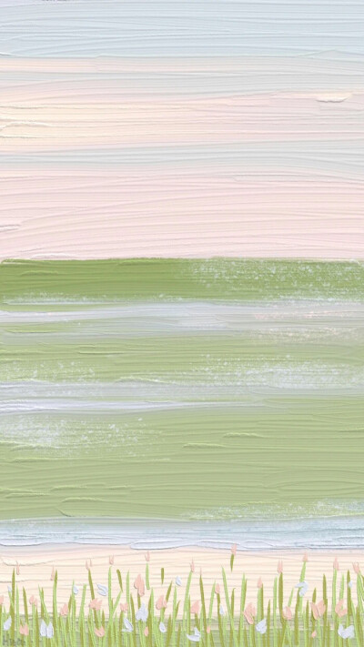 油画壁纸高清壁纸 可爱简约 插画手绘