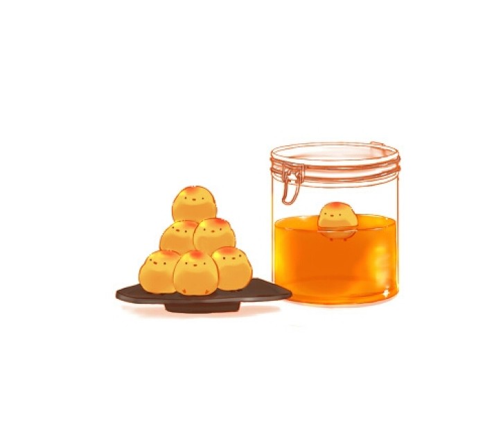 可爱q版食物萌图小鸡