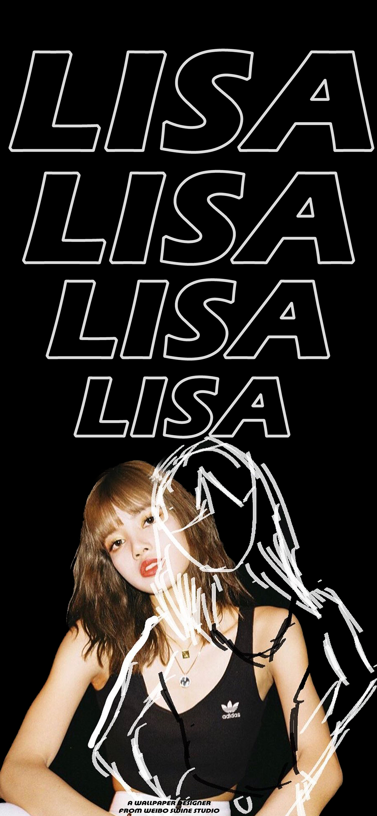 lisa创意高清壁纸