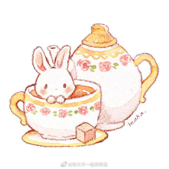 美食壁纸头像可爱兔子