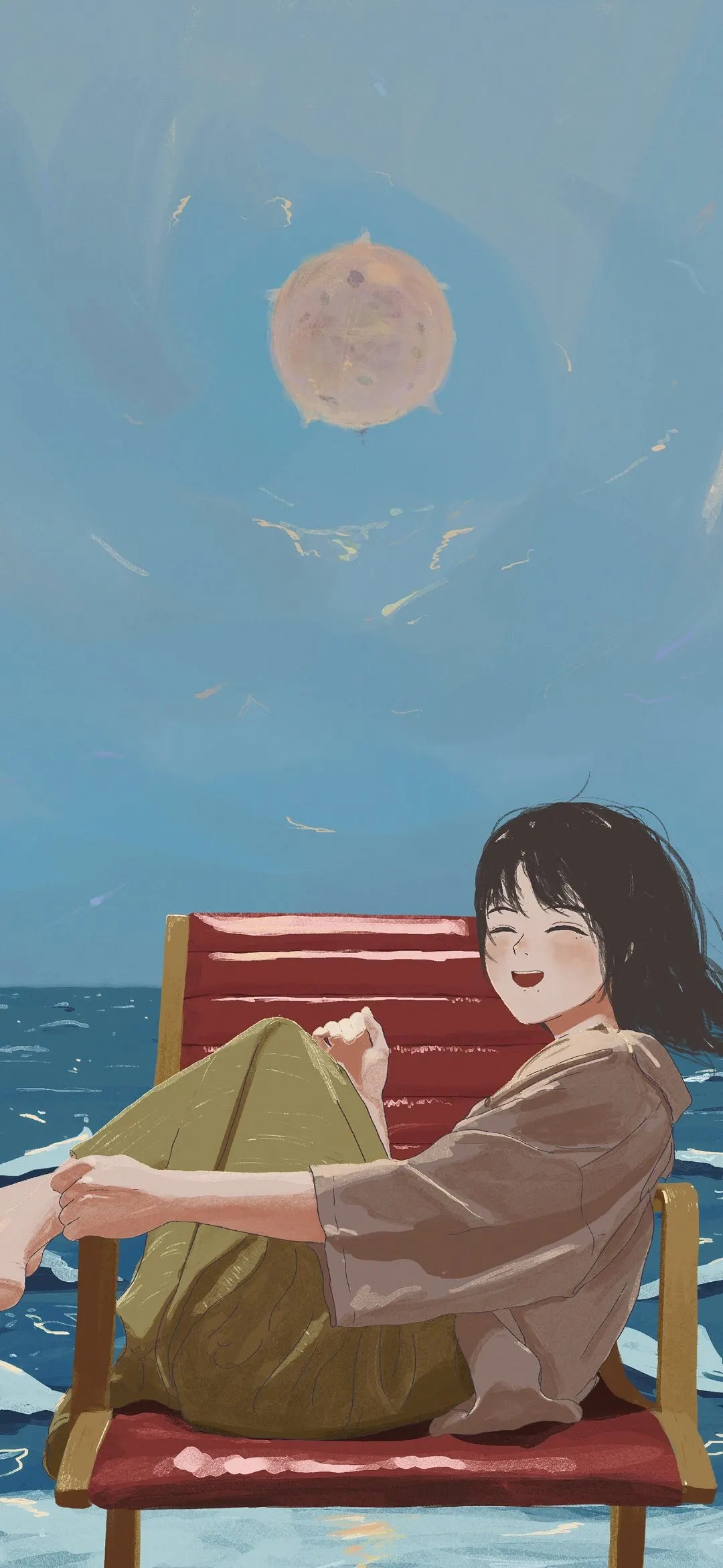 今晚月亮不营业聊天背景 手机壁纸 全屏壁纸 高清壁纸 动漫壁纸 情侣