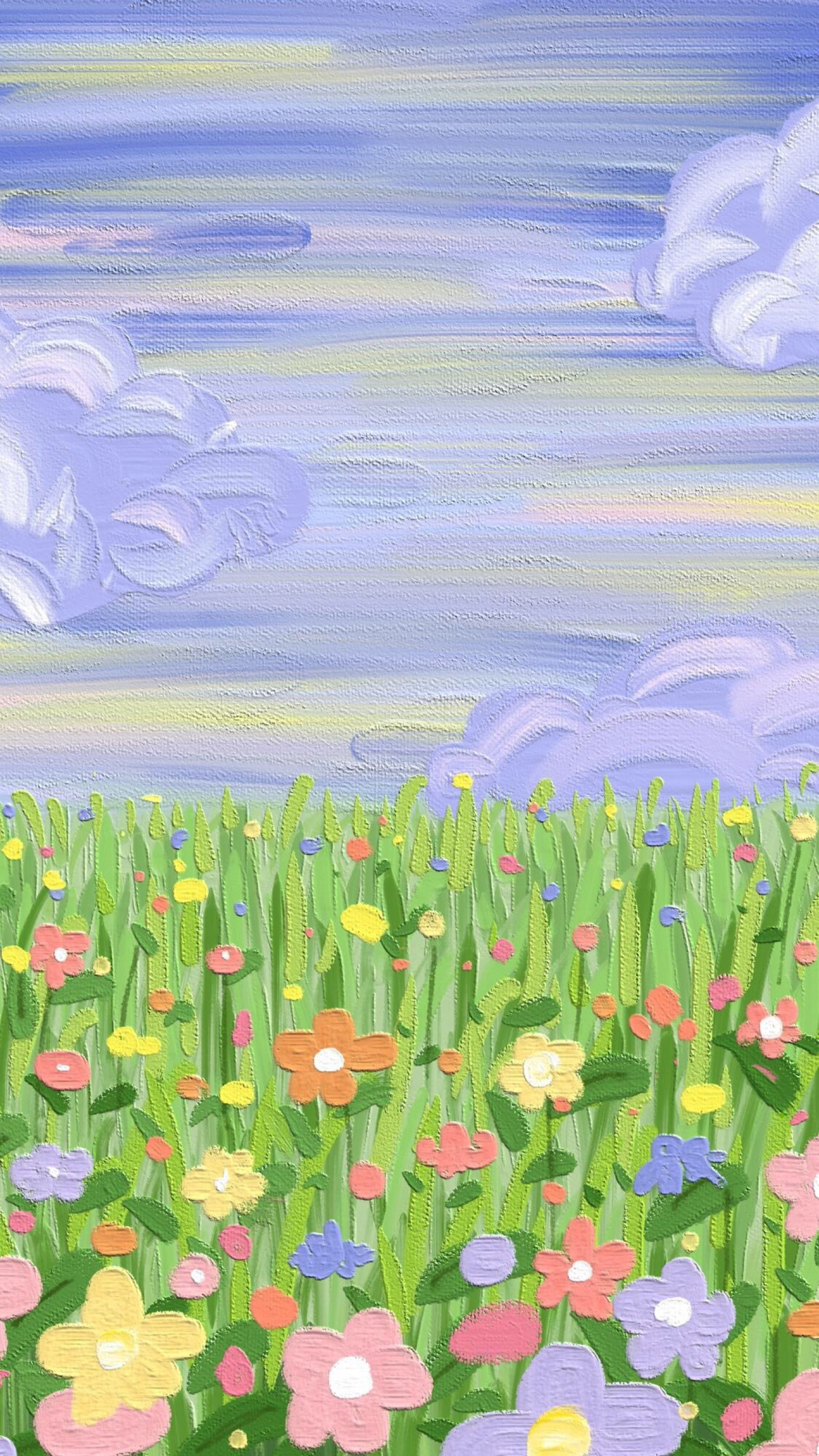 花朵系列油画壁纸