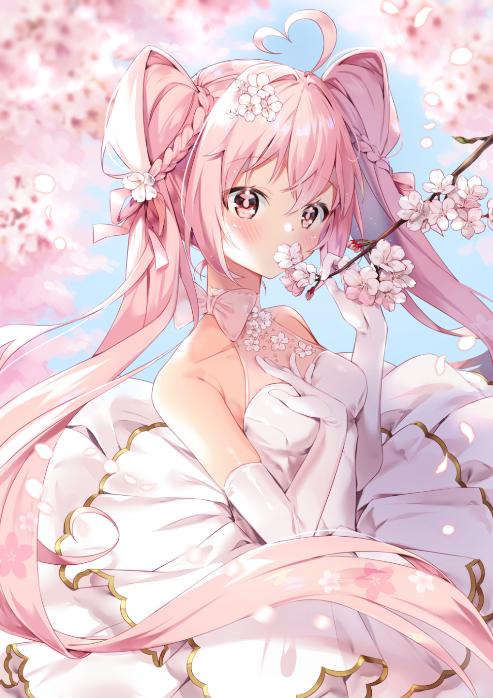 樱初音 桜ミク wedding 画师:aram (p id=10622754)id=80791087