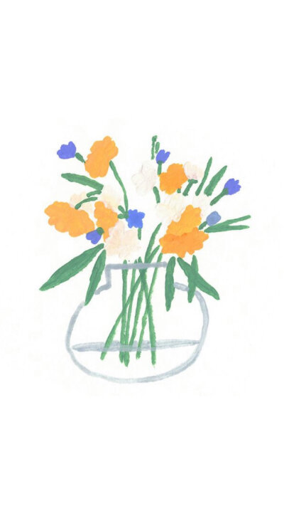 ins插画壁纸"希望好心情每天都照常营业"