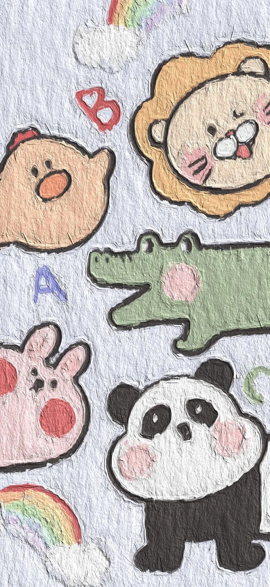 简约可爱油画高清壁纸