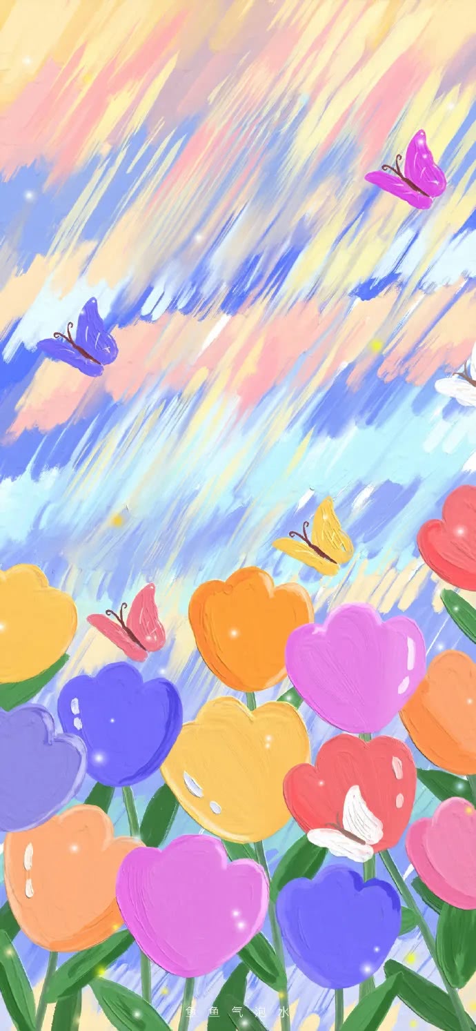 简约可爱油画高清壁纸