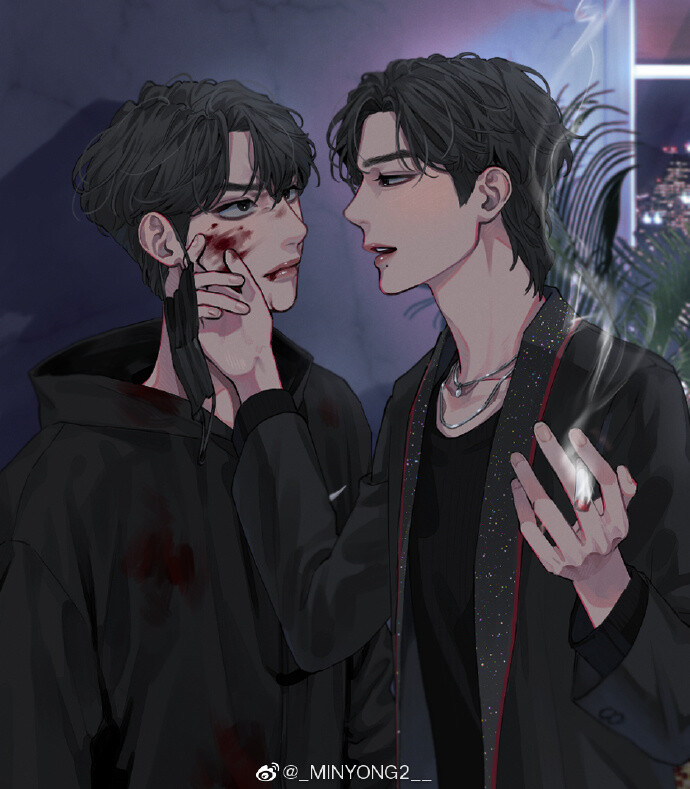 王一博博君一笑手绘饭绘漫画