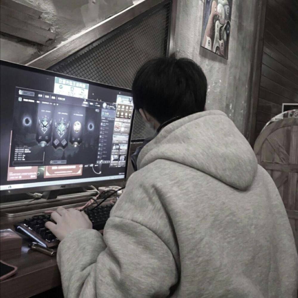 背影男头