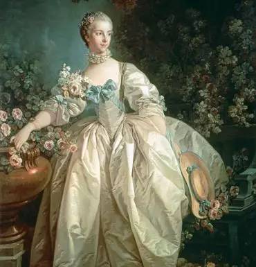 法国画家 弗朗索瓦·布歇(francois boucher)作品蓬巴杜夫人画像