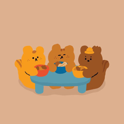 ins卡通插画头像/背景图"想把甜味分享给你"