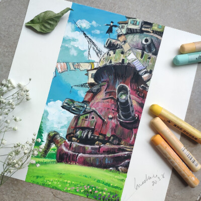 油画棒|宫崎骏动漫场景