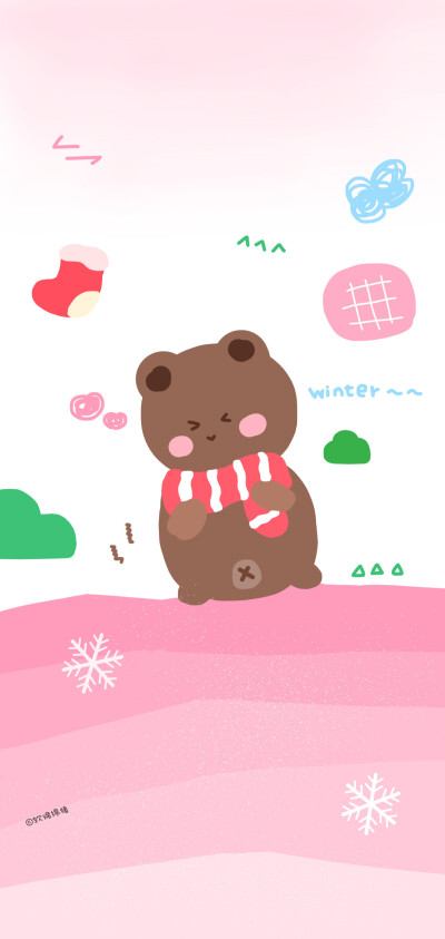 少女心壁纸 - 插画 素材 ins 韩系 可爱 简约 手绘 动漫 锁屏 屏保