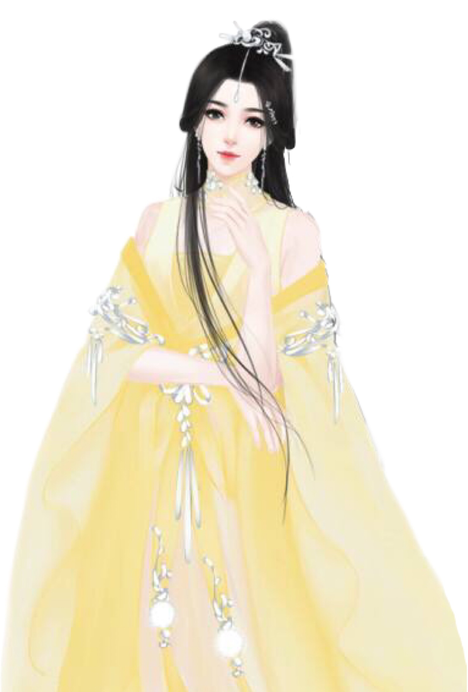 古风女子素材免抠