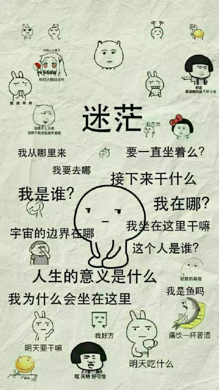 我要去哪接下来干什么我是谁?我在哪?