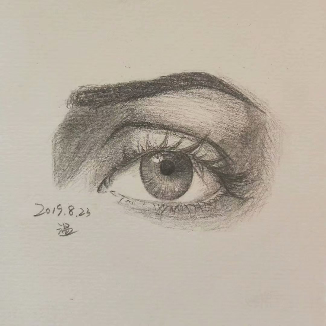 铅笔画 眼睛 手绘临摹