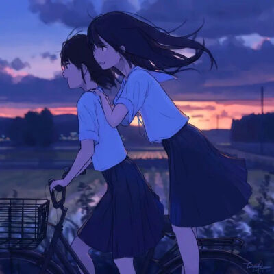 动漫头像五人闺蜜