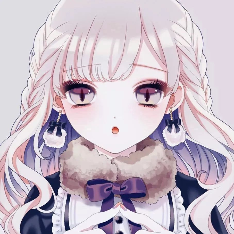 动漫闺蜜百合头像