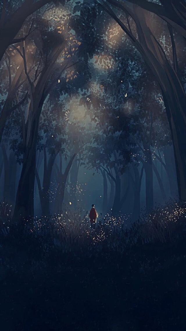 插画,夜色撩人