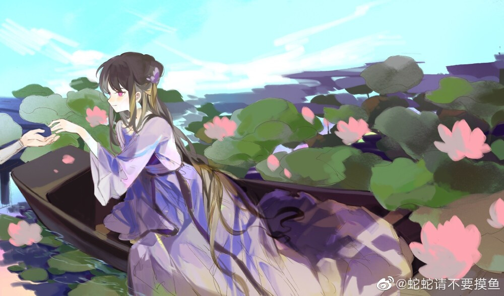 魔道祖师江厌离画师微博:蛇蛇请不要摸鱼