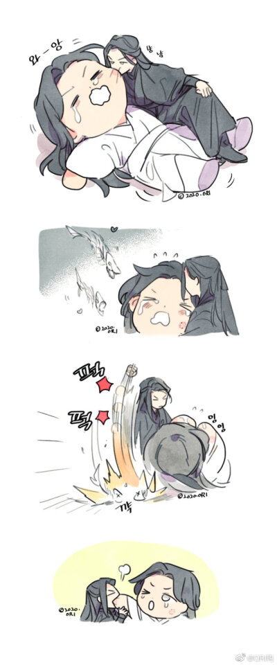 《天官赐福》花城谢怜,师青玄&贺玄画师微博id【ori鸭】