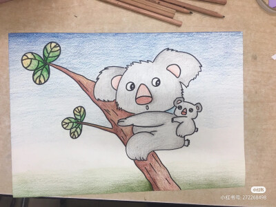 儿童彩铅美术画