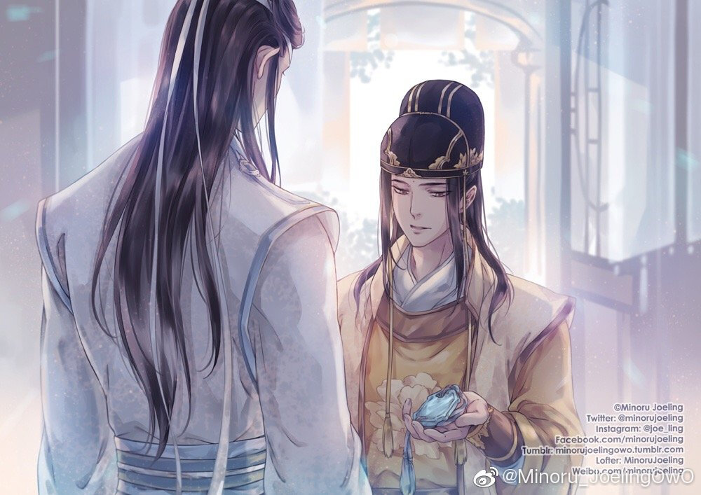 《魔道祖师》蓝曦臣&金光瑶画师微博id【minoru_joelingowo】