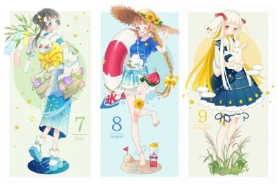 月份拟人画师:しらほ twi shiraho65