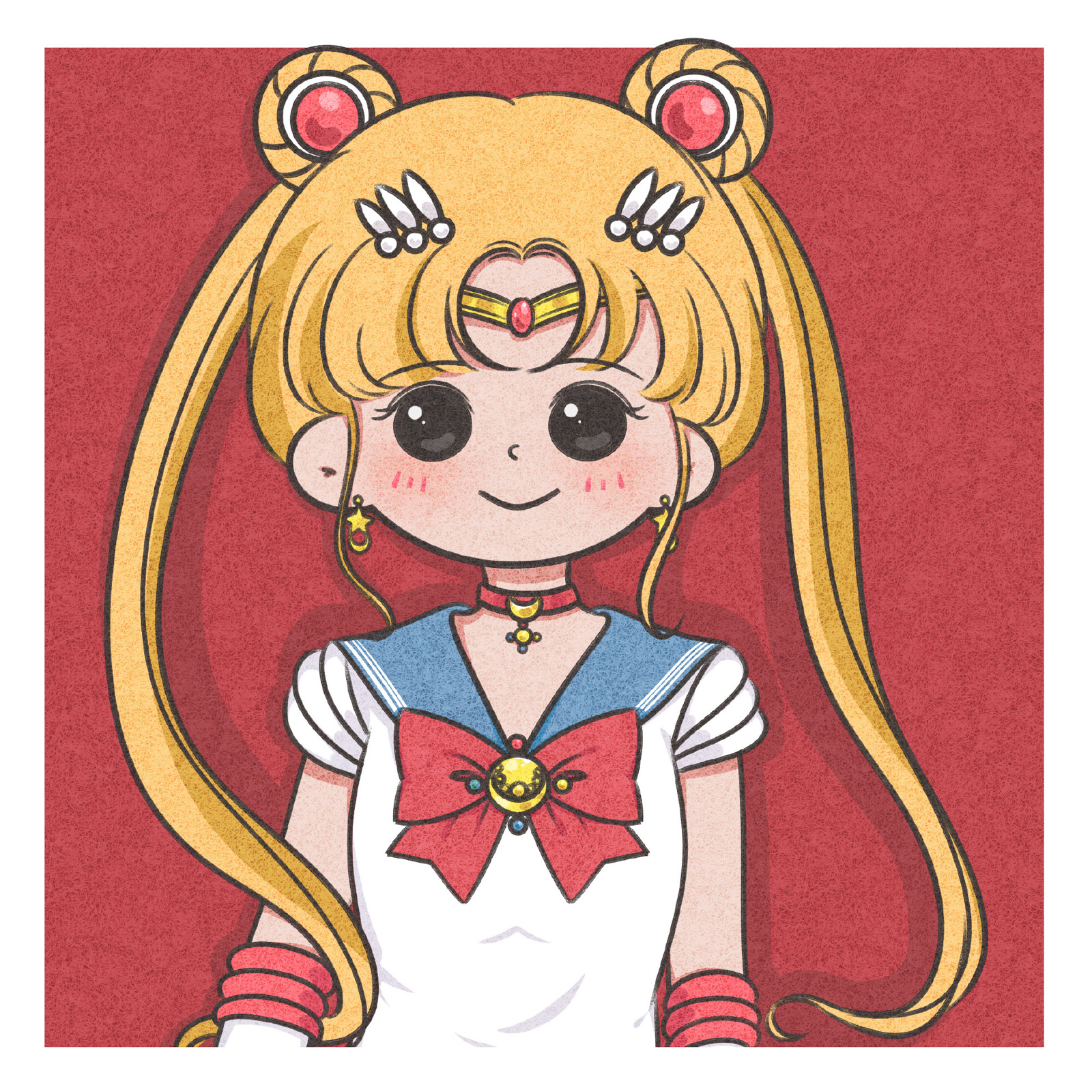 手绘头像/动漫头像/可爱头像美少女战士 cr:@小希与阿树