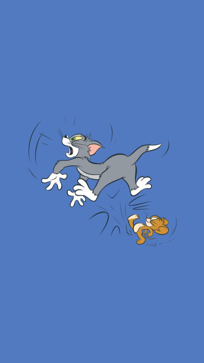 猫和老鼠系列壁纸 tom and jerry #卡通壁纸#高清#动漫#蓝色系