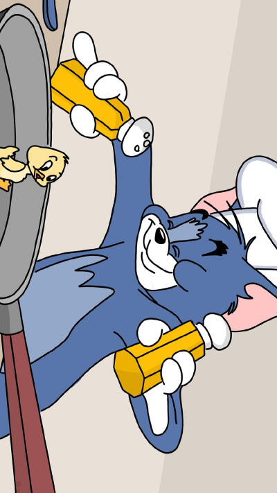 猫和老鼠系列壁纸 tom and jerry #卡通壁纸#高清#动漫#平铺#聊天背景