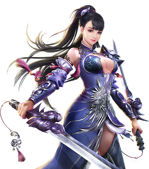 国风游戏cg美女原画素材
