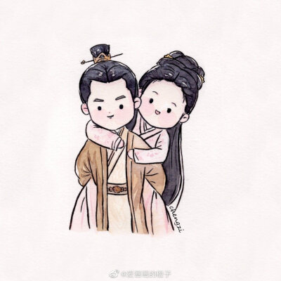插画 板绘 儿童画古风 壁纸 手绘