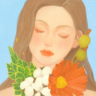 分享手绘头像 仙女头像 太仙了叭 这种插画风格喜欢吗 cr.nutdream