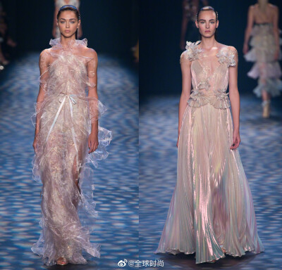 渐变仙女裙 marchesa spring 2017 ready-to-wear|从日出到黄昏