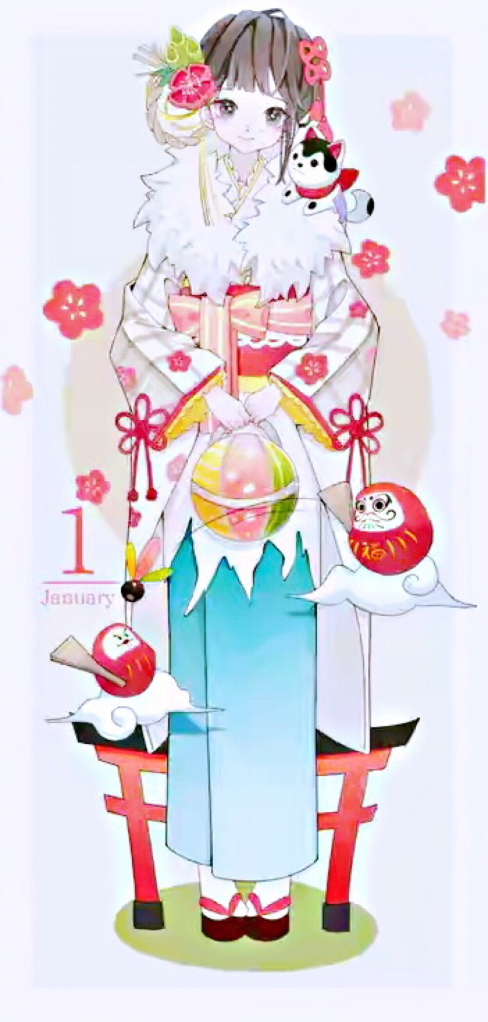 闺蜜头像-动漫-月份拟人其三(原画师:しらほ)(图片已美化)