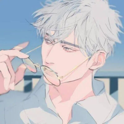 男生动漫头像//丧系日系酷男头