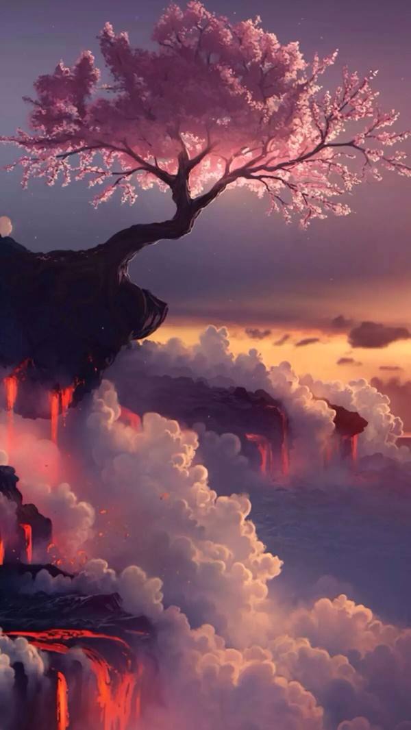 一个人的孤单,只有樱花才懂……虚伪的面具之后,尽是泪痕……戴久了