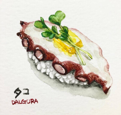 手绘美食头像