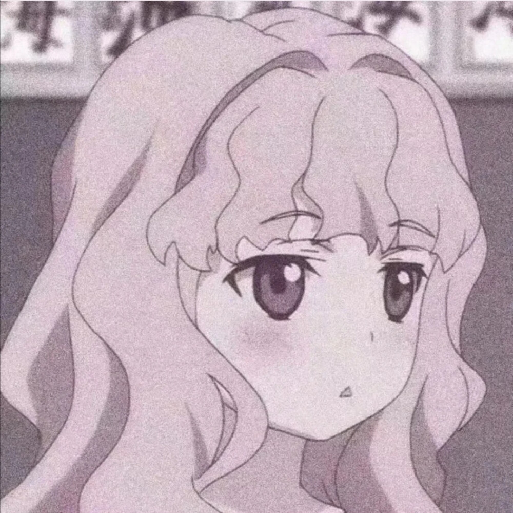 复古 颗粒感 少女 动漫