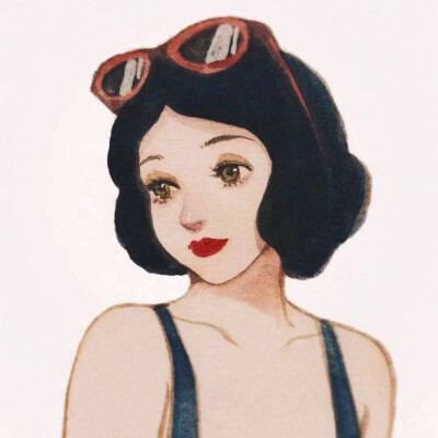 迪士尼公主王子情侣头像系列～美女与野兽白雪公主和王子