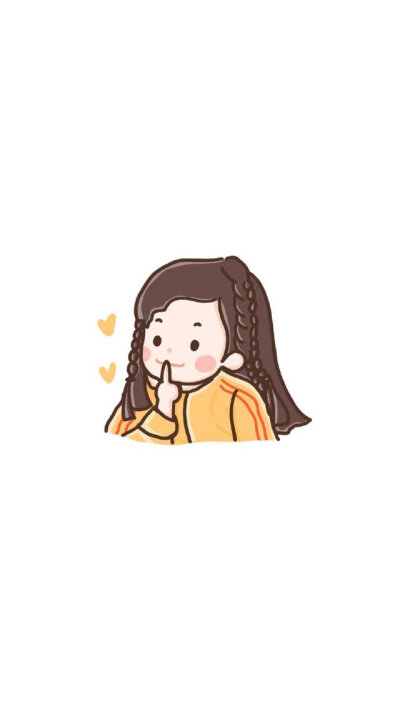 卷发女孩简笔画