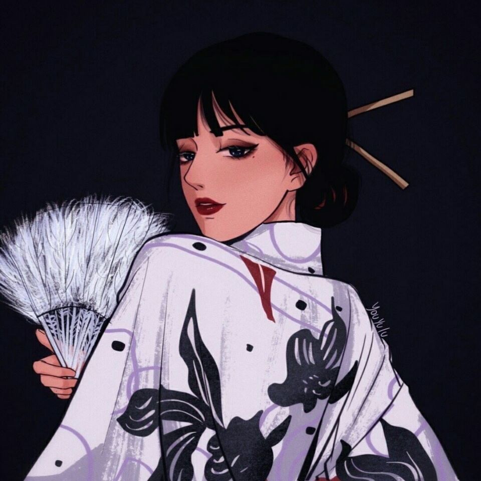 有没有这类风格的女头像,,在线求