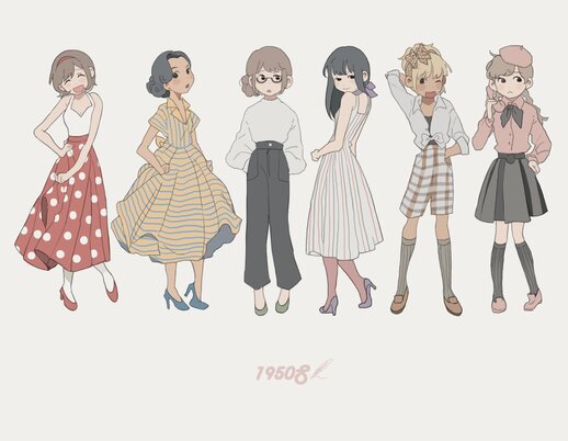 立绘绘画素材素材插画人物人设