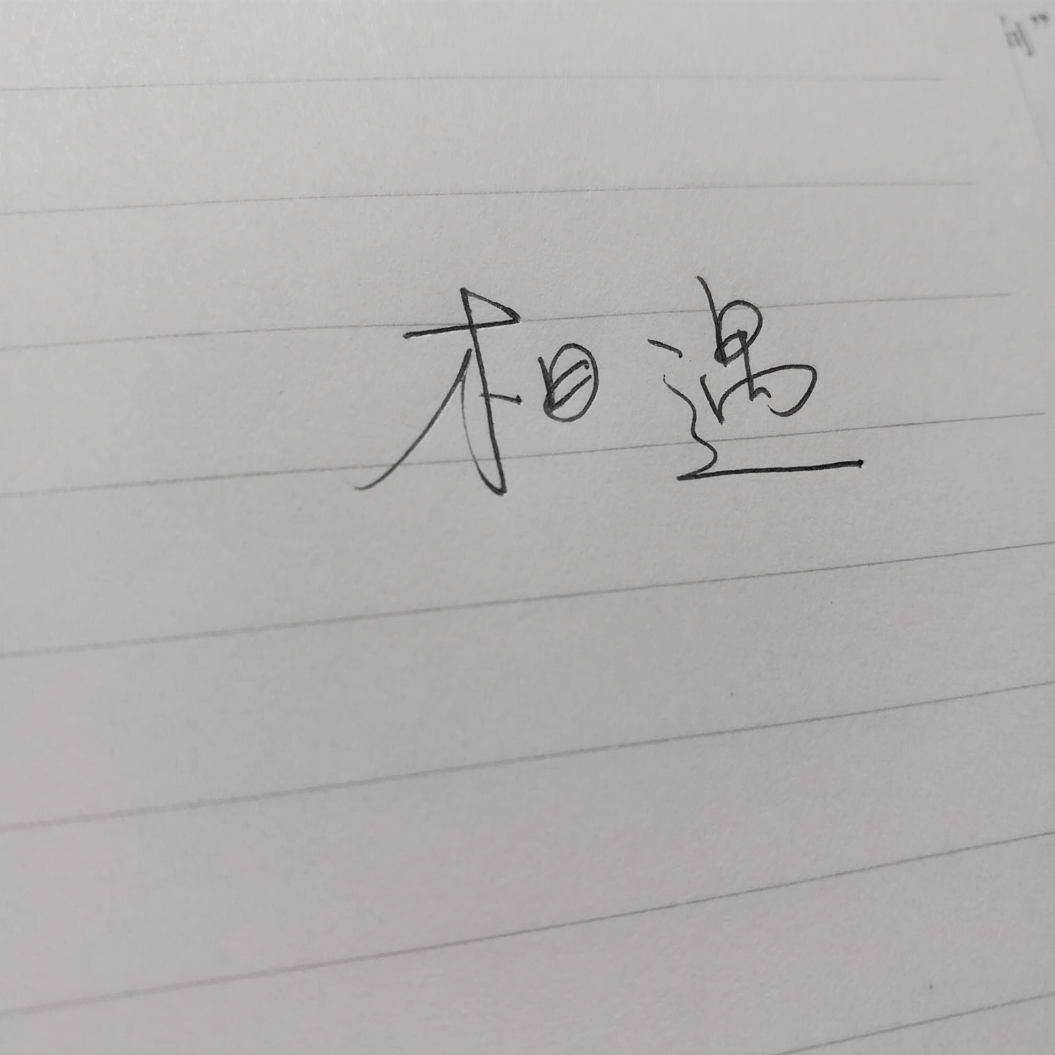 "你要相信我呀,这世间,人来人往,我们终会相遇的.