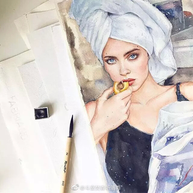 ins艺术家deinasasha绘画作品欣赏