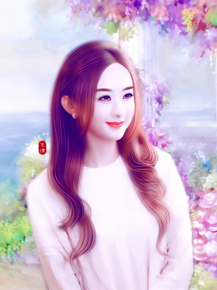 赵丽颖绘美 手绘 - 堆糖,美图壁纸兴趣社区