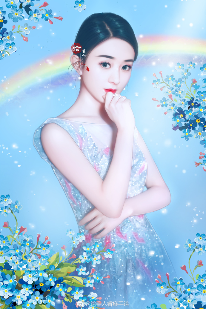 赵丽颖绘美 手绘 - 堆糖,美图壁纸兴趣社区