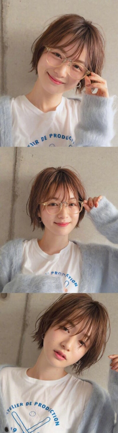 日系层次感短发