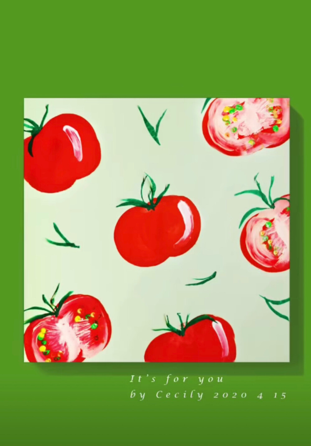 番茄草莓水粉画 - 堆糖,美图壁纸兴趣社区