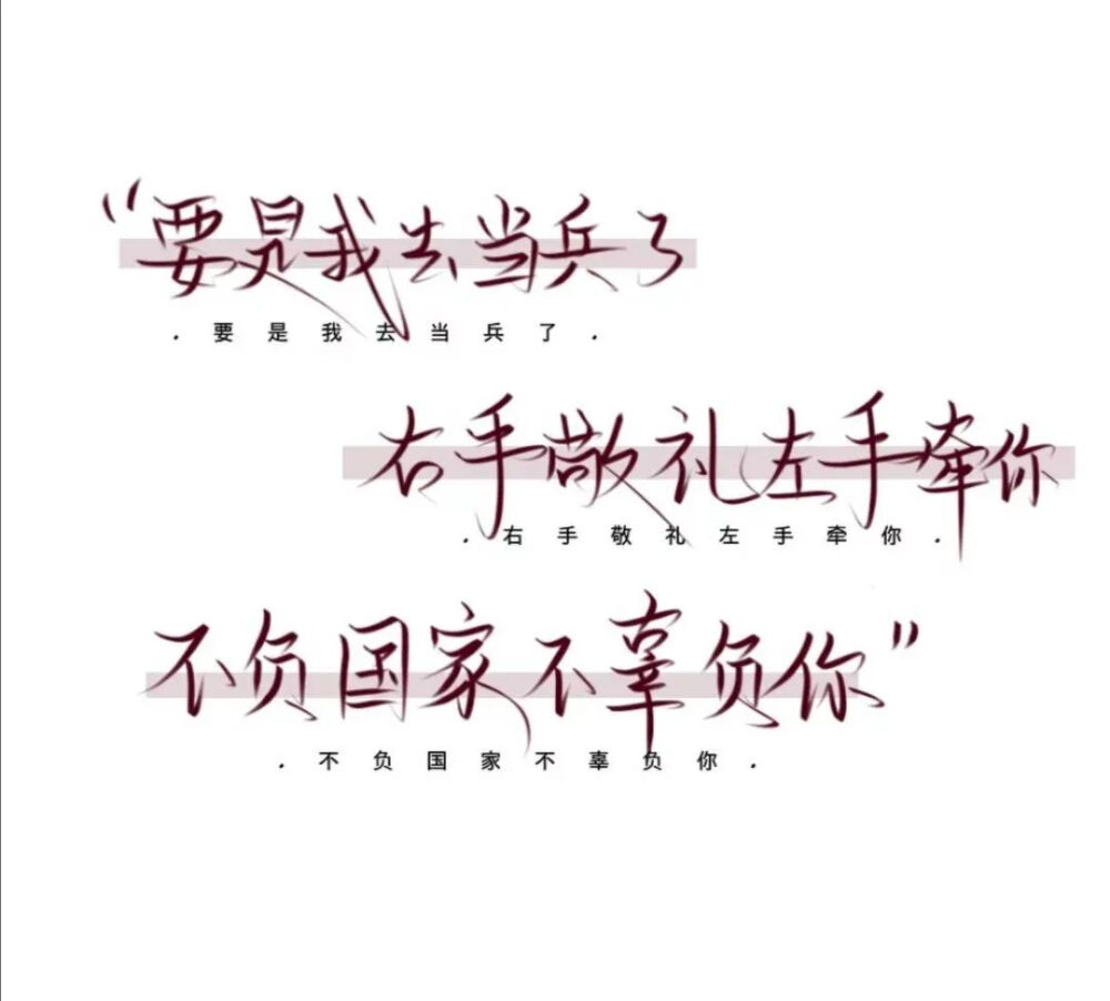 "不负国家不负你"